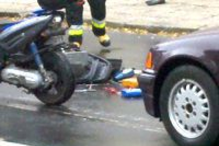 skuter wypadek