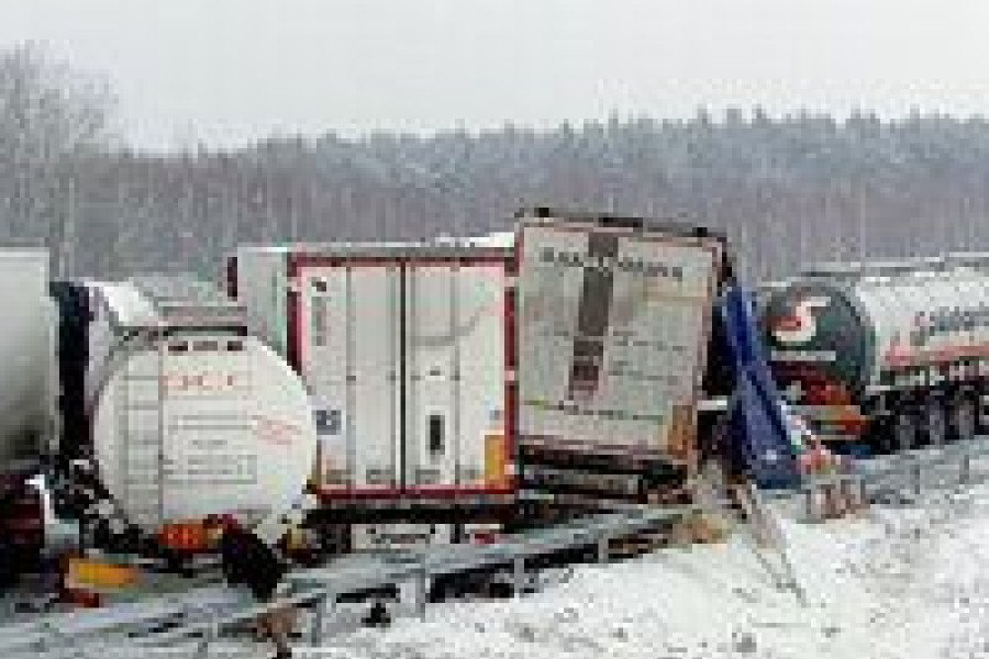 ciężarówka karambol