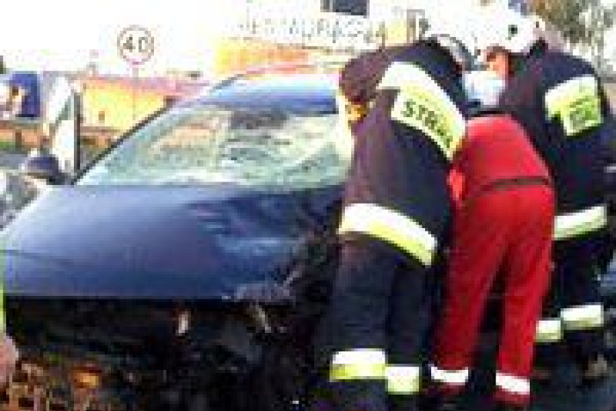 strażak wypadek ratownik