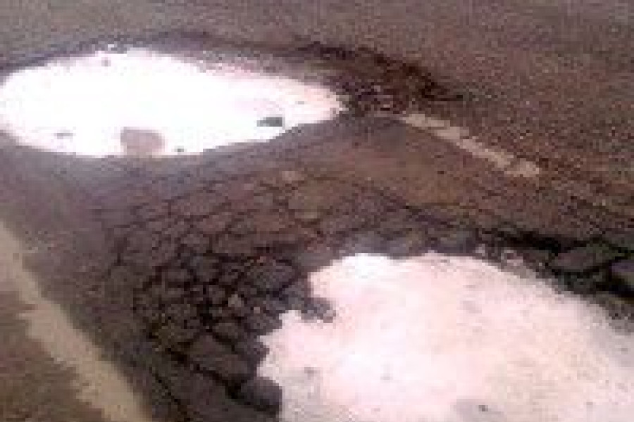 dziura droga wykroty