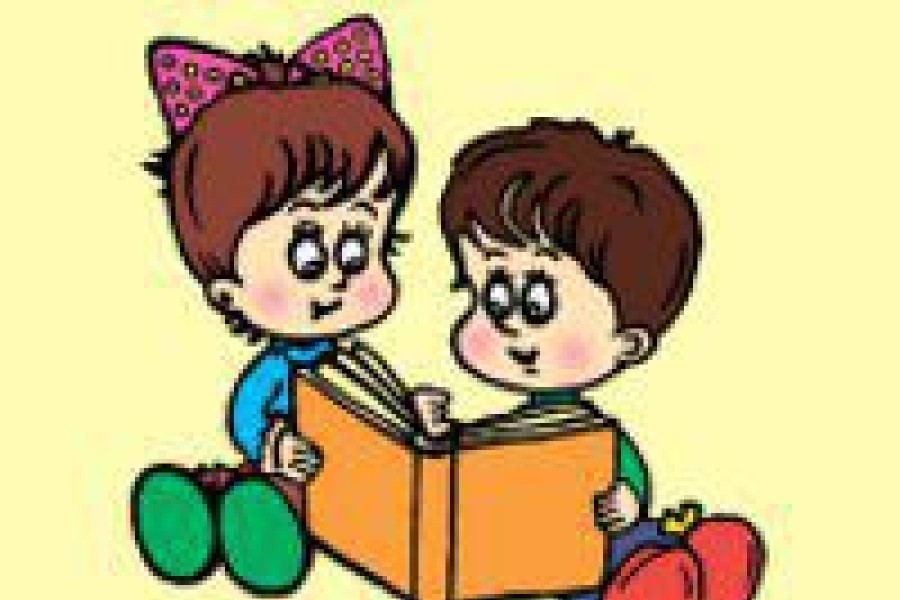 logo chłopiec dziewczynka książka