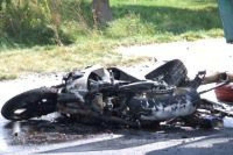 motocykl wypadek modłowa