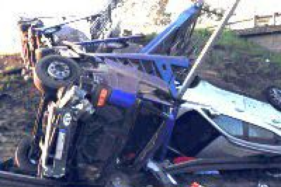 ciężarówka samochód kolizja