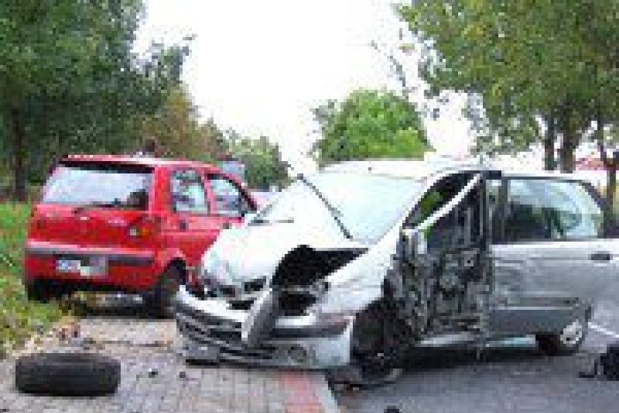 wypadek modłowa kolizja