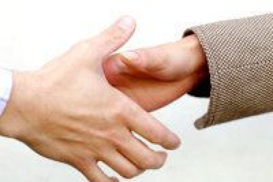 uścisk dłoń zgoda