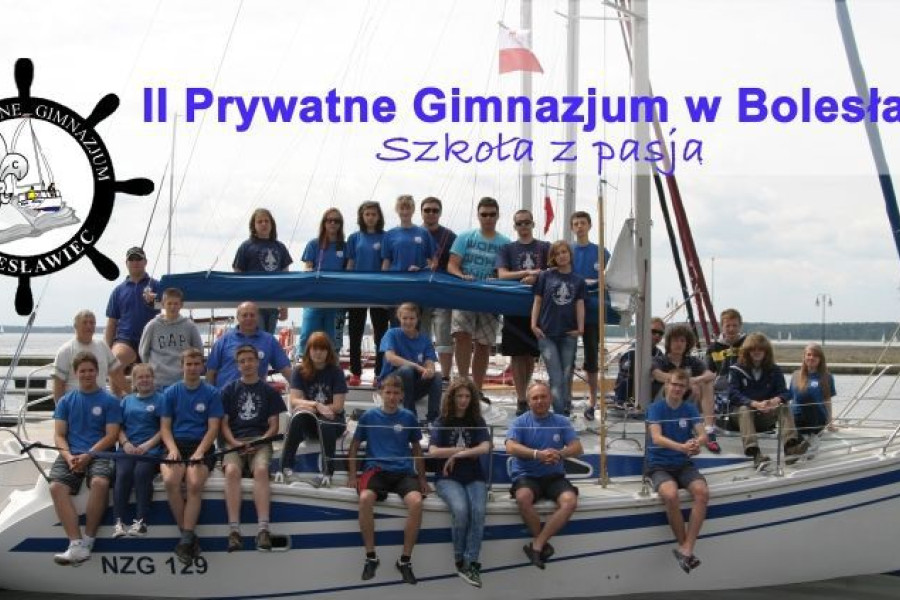 II prywatne gimnazjum nabór plakat