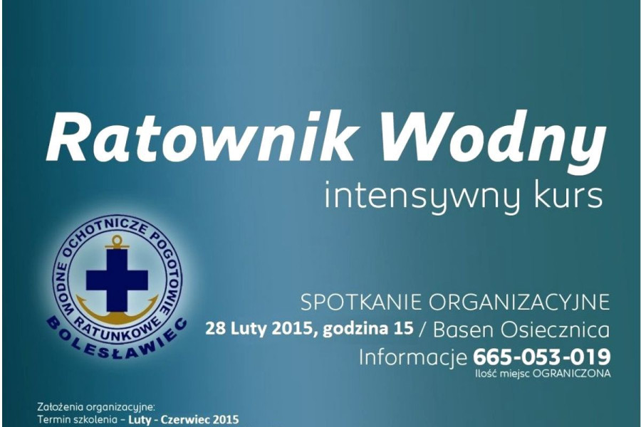 kurs ratownik wopr plakat