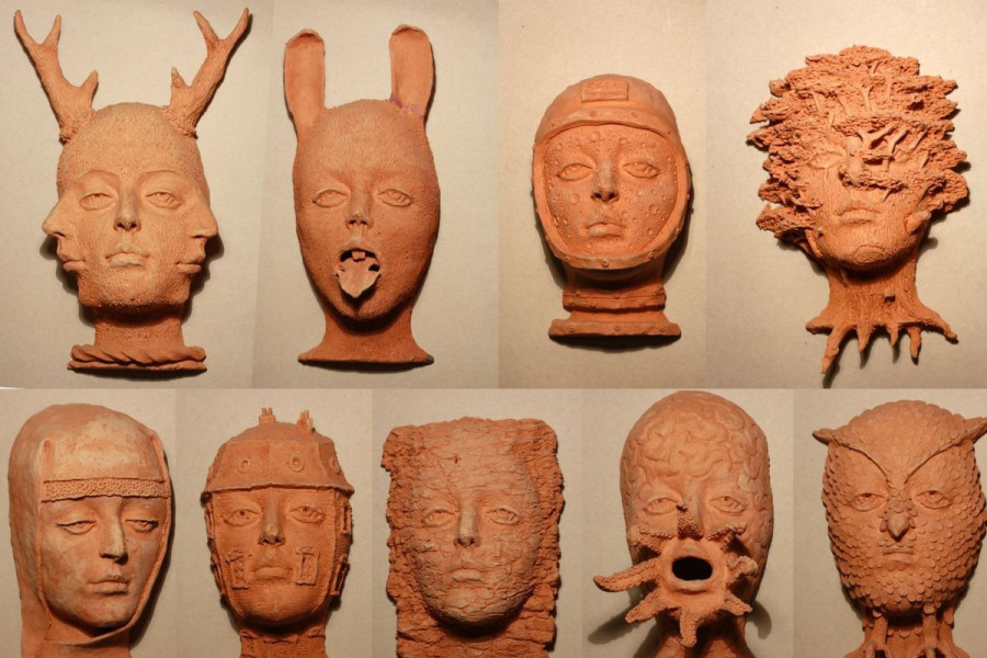 maska rzeźba plakat