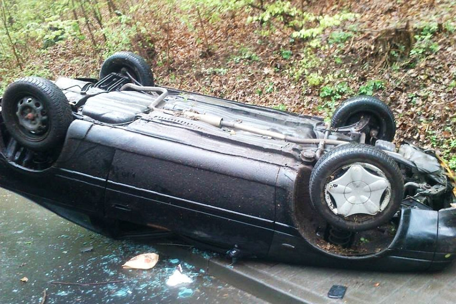 wypadek dachowanie osiecznica