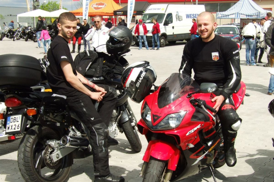 motocyklista moto show