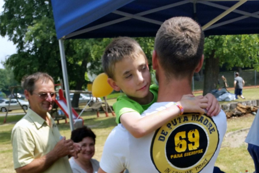 piknik mężczyzna dziecko