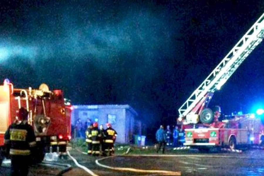 pożar modła osp krzyżowa