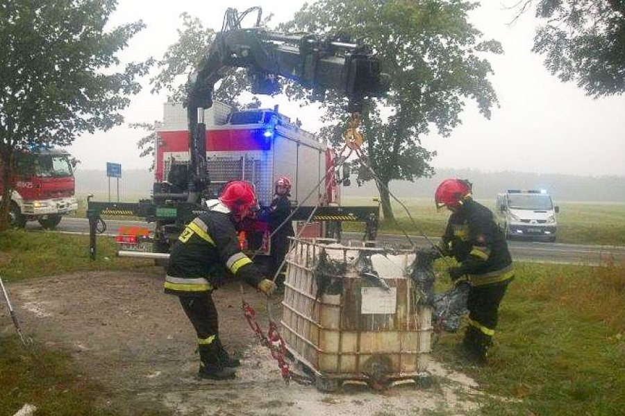 straż beczka kwas kruszyn