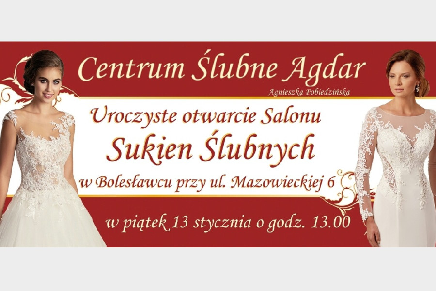 salon sukien ślubnych agdar otwarcie