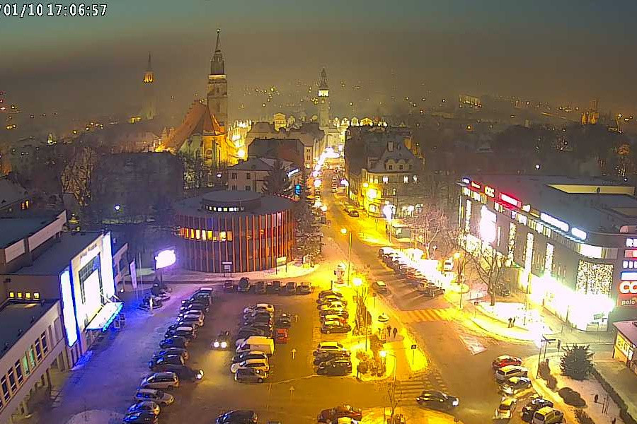 smog miasto noc