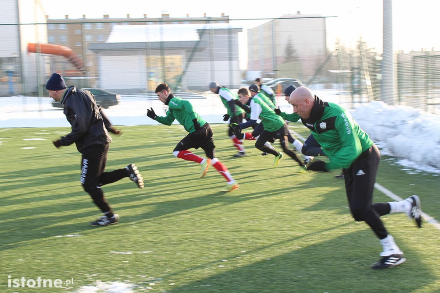 rozgrzewka piłkarz BKS