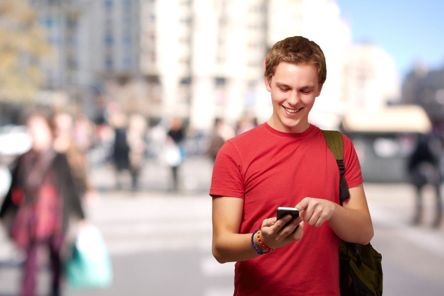 mężczyzna komórka