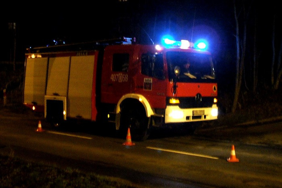 wóz strażacki  gaz