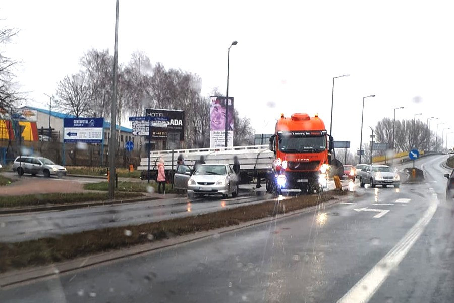 zderzenie  obwodnica  cieszkowskiego