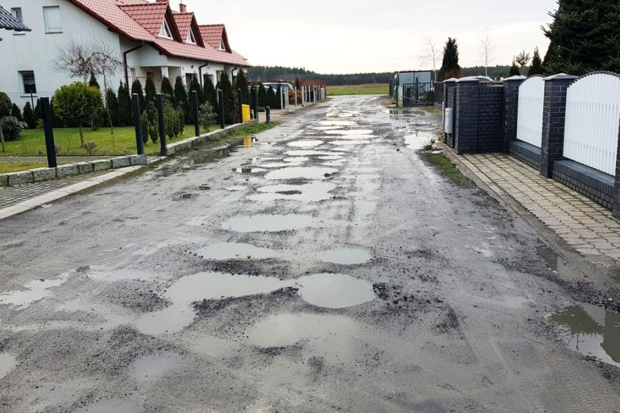 droga  dziury  grabowa