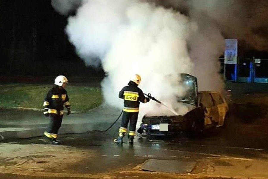 pożar  golf  gdańska