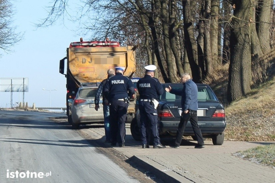 kolizja  man  mercedes  obwodnica