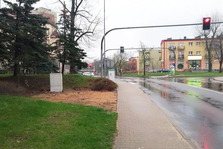 chodnik  ulica  zygmunta augusta