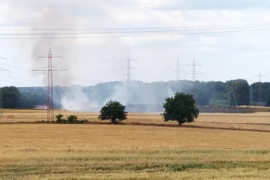 ściernisko rakowice pożar