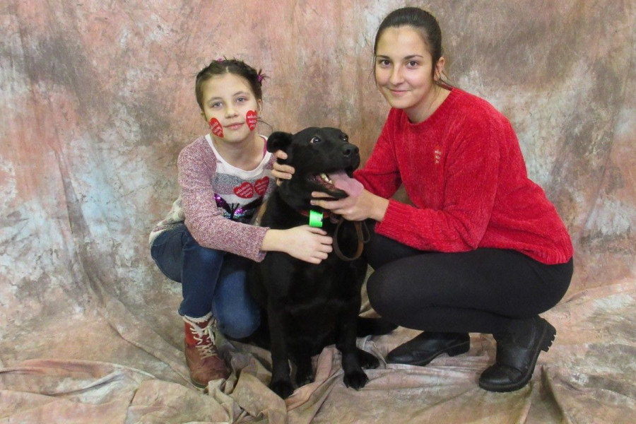 kobieta dziecko pies