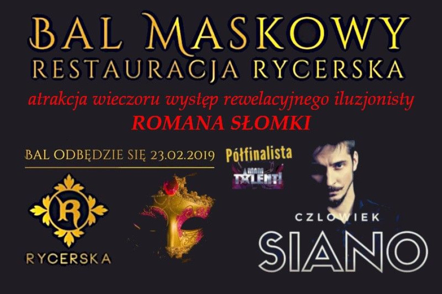 bal maskowy restauracja rycerska