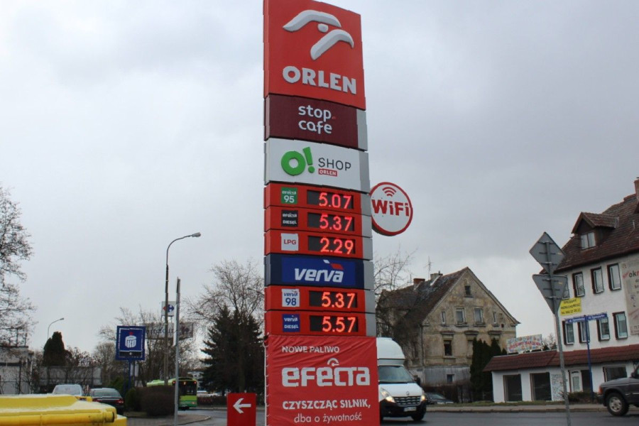 paliwo cena stacja paliw