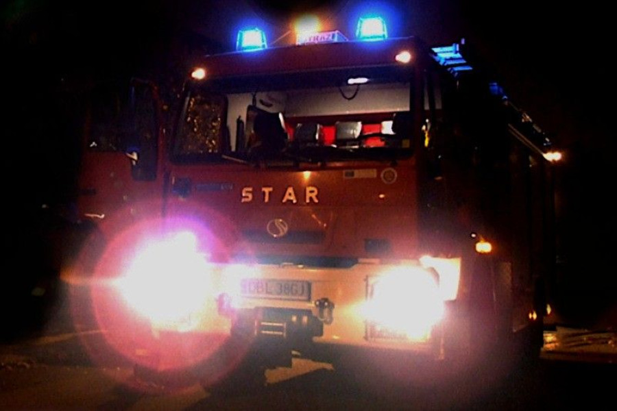 straż pożarna noc