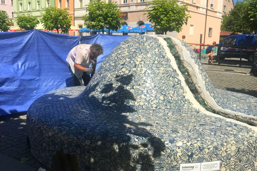 ławka rynek ceramika