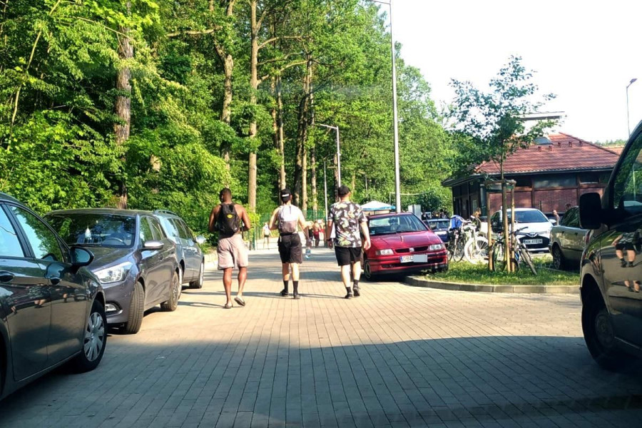 leśny potok parking