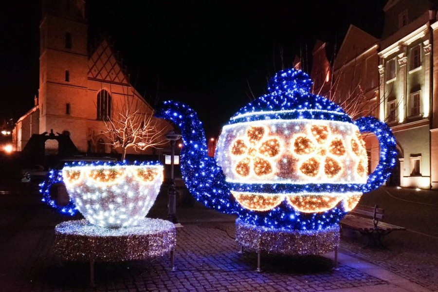 filiżanka imbryk rynek święta