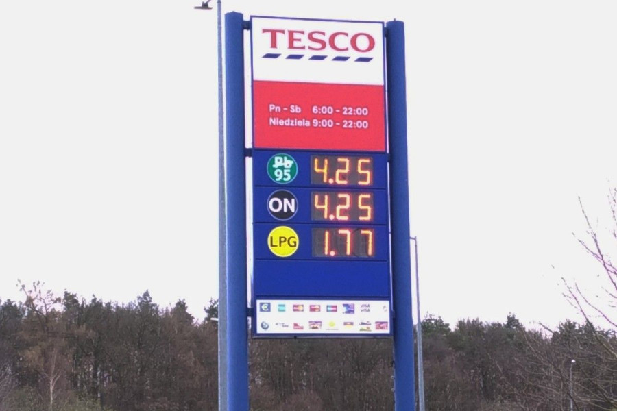 cena paliwo tesco
