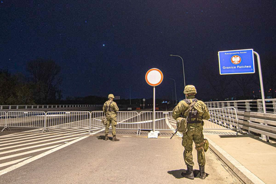 żołnierz granica