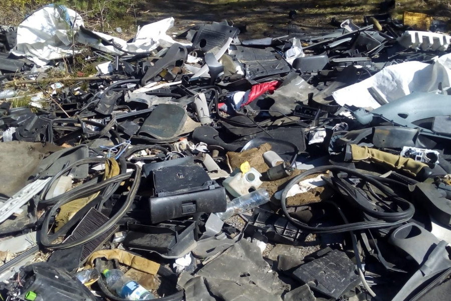 śmieci las krępnica