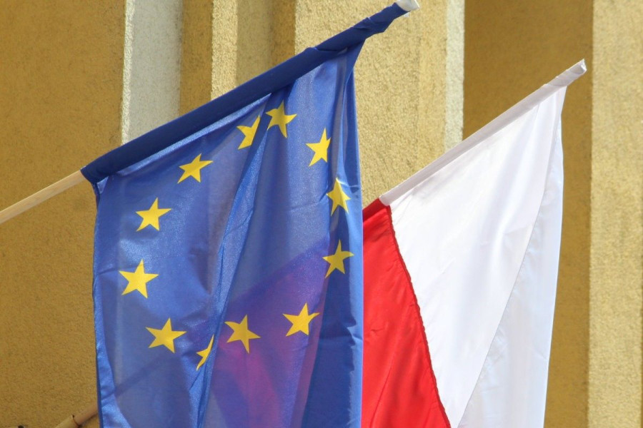 flaga polska ue