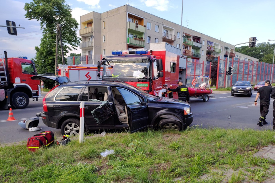Wypadek straż pożarna wóz strażacki