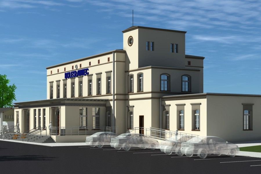 budynek dworzec pkp wizualizacja