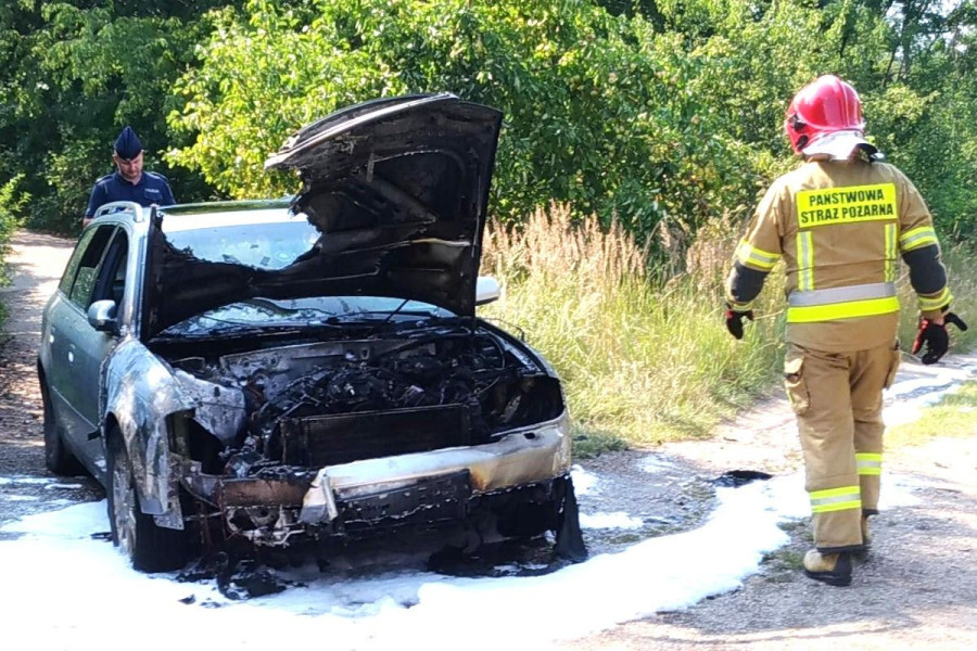 pożar auto kościuszki