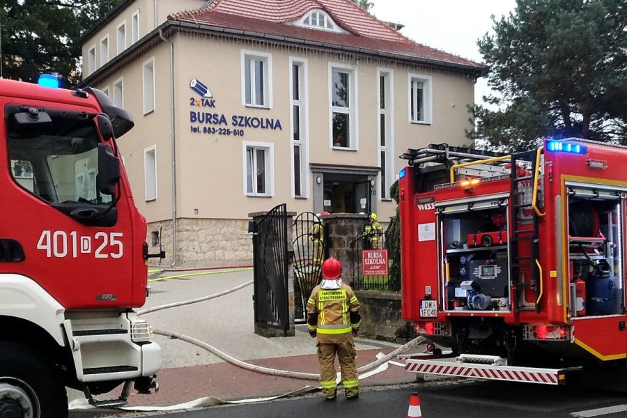 pożar bursa karola miarki
