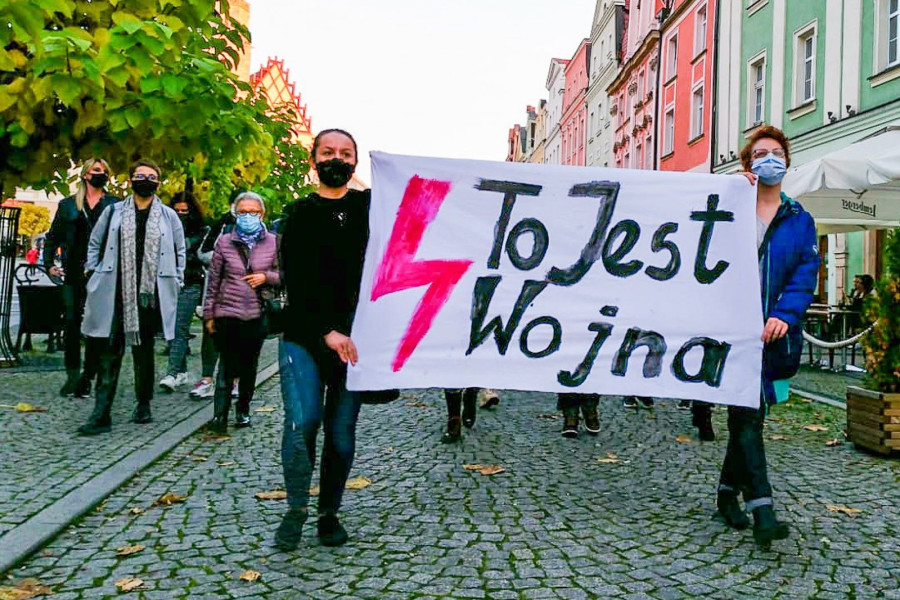 protest wojna
