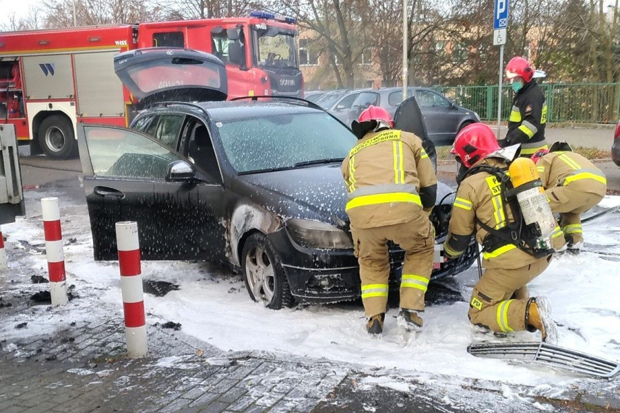 pożar mercedes