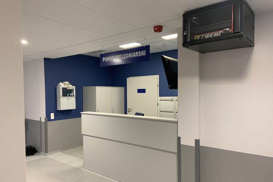 szpital modułowy wnętrze