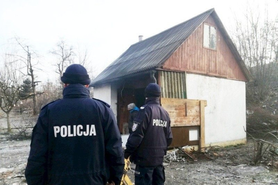 policja bezdomny