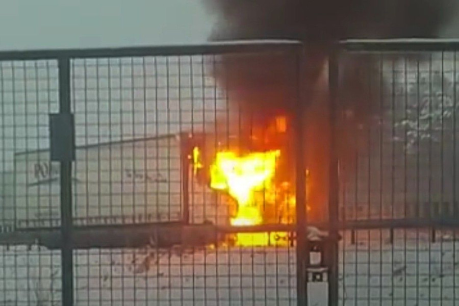 pożar cieżarówka a4