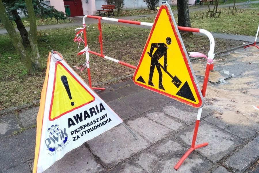 awaria kosiby wodociąg znak