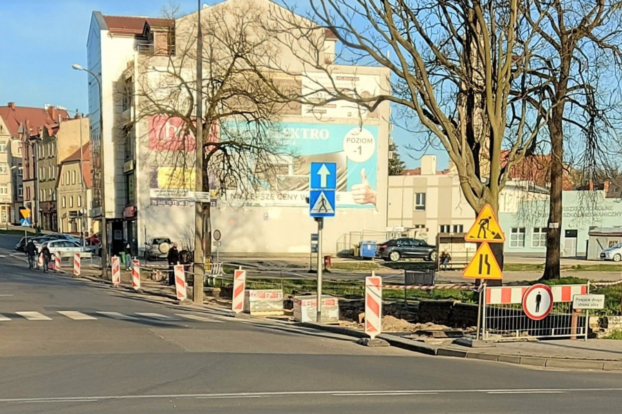 chodnik przy Zgorzeleckiej